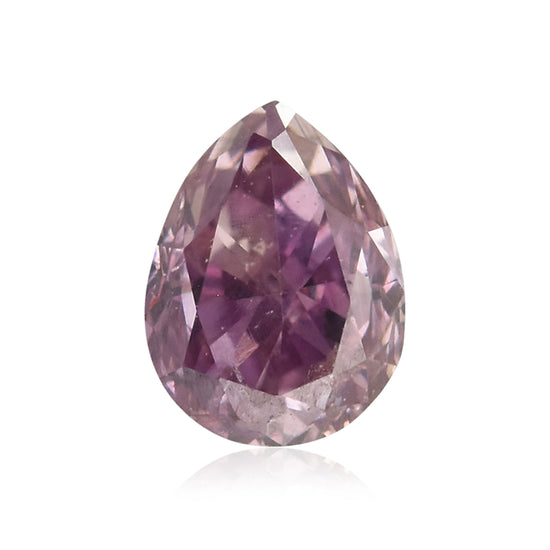 Diamante a Pera 0,16 Carati Fancy Deep Purple Pink SI2 GIA