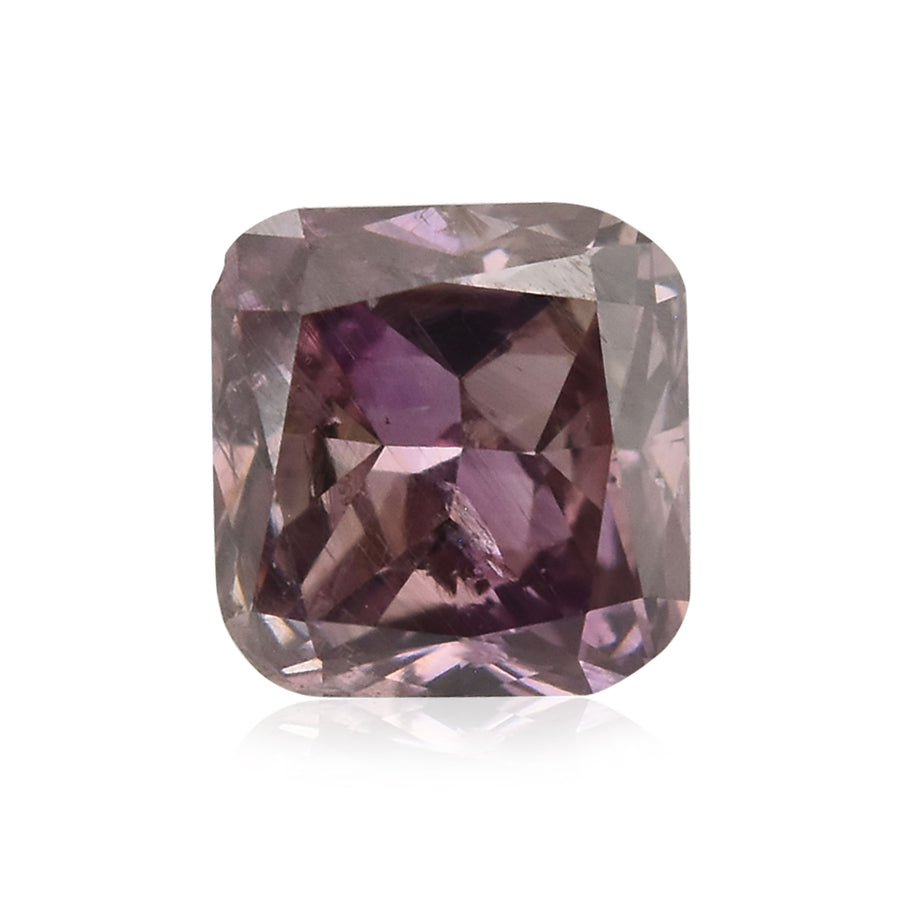 Diamante Radiant Fancy Dark Brown Purple I1 GIA da 0,18 carati