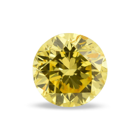 Diamante GIA Rotondo Brillante Giallo Intenso Fancy, 0,24 carati, I1