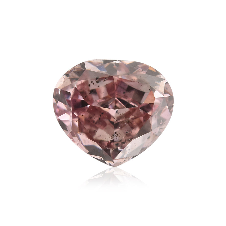 0.26 Carat Fancy Intense Purple Pink HEART Diamond SI2 GIA