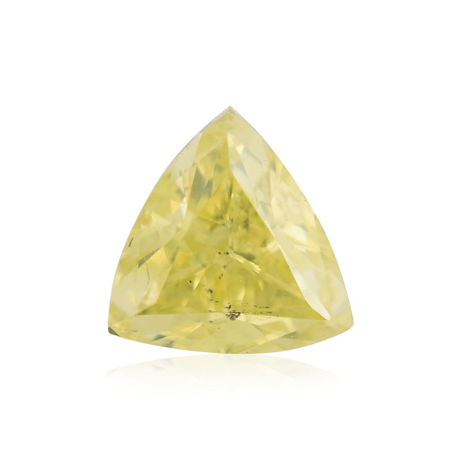 0,37 Karat Fancy Greenish Yellow Dreieck Diamant (I1) GIA