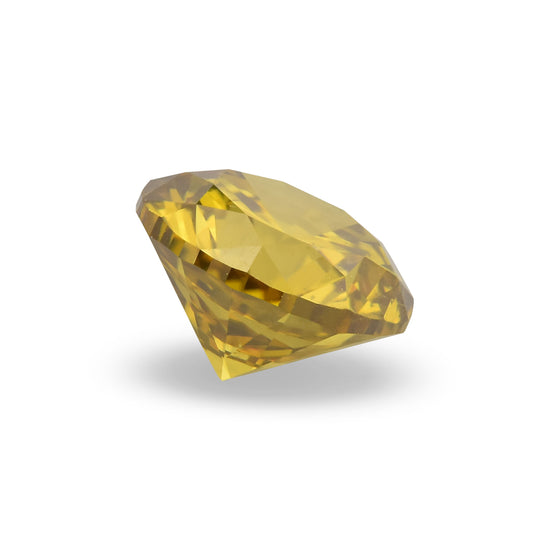 0.80 Carat Fancy Deep Brownish Yellow Round Brilliant Diamond (SI2) GIA