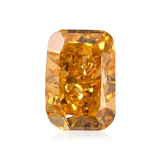Diamante Cuscino Fancy Vivid Giallastro Arancio da 0,80 carati SI2 GIA