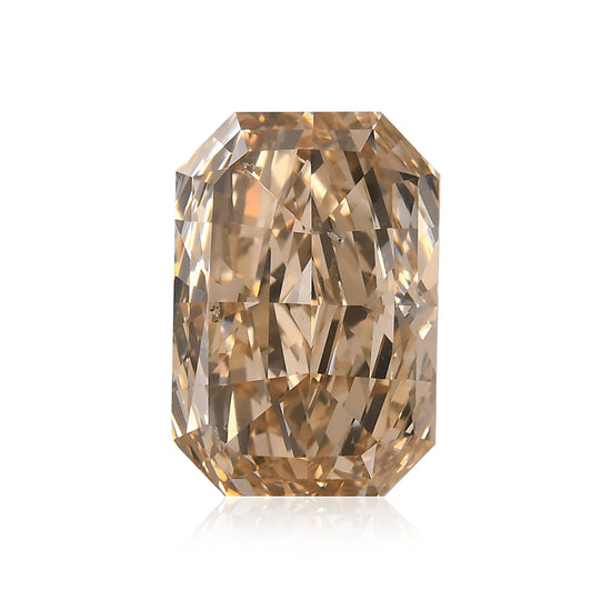 10,07 carati diamante Radiant Fancy Light Yellowish Brown (I1) GIA