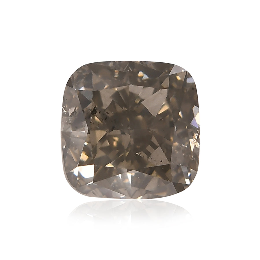 3,01 Karat Fancy Dark Gray Cushion Diamant SI2 GIA