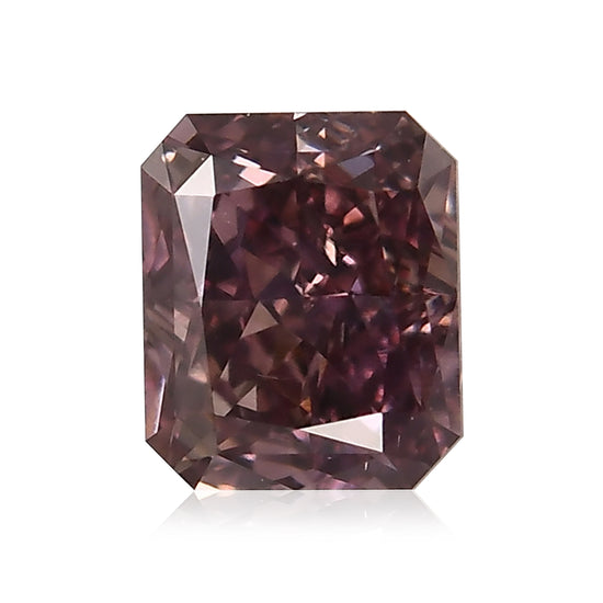 0.34 Carat Fancy Deep Purple Pink Radiant Diamond SI2 GIA