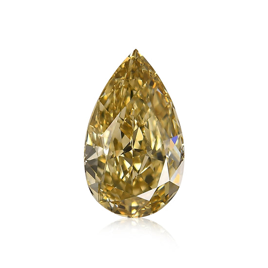 Diamante a Pera GIA VS1 Fancy Brownish Yellow da 1,53 Carati