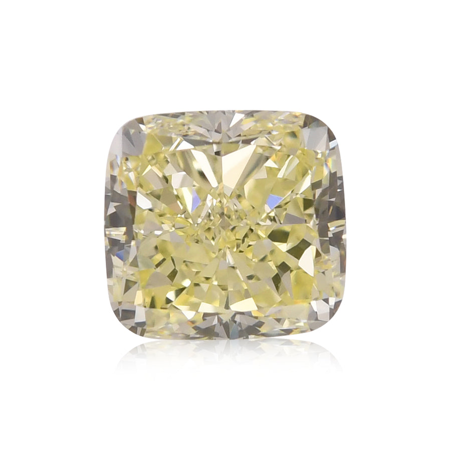 3,03 Karat Fancy Light Yellow Kissenschliff Diamant VVS2 GIA