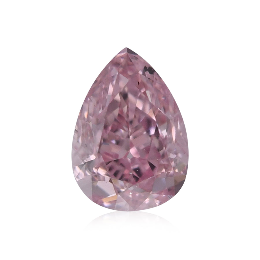 0.20 Carat Fancy Purplish Pink Pear Diamond SI1 GIA