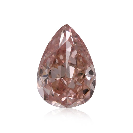 Diamante a pera Fancy Orangy Pink da 0,20 carati VS2 GIA