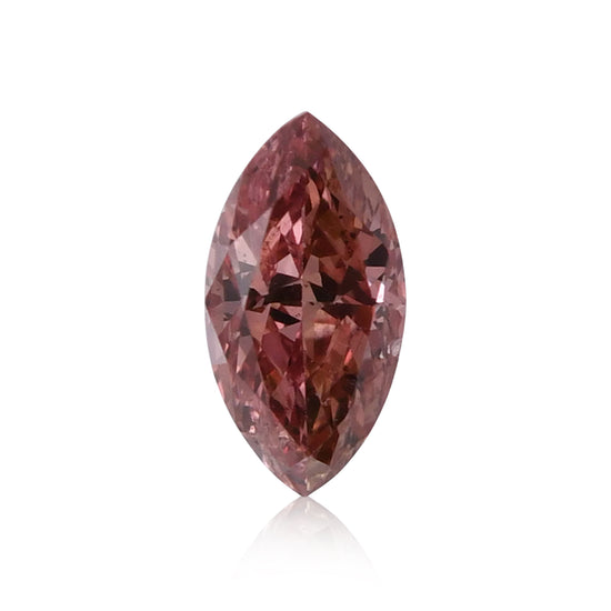 0.17 Carati Diamante I1 a Marchese Rosa Arancio Intenso Fantasia GIA
