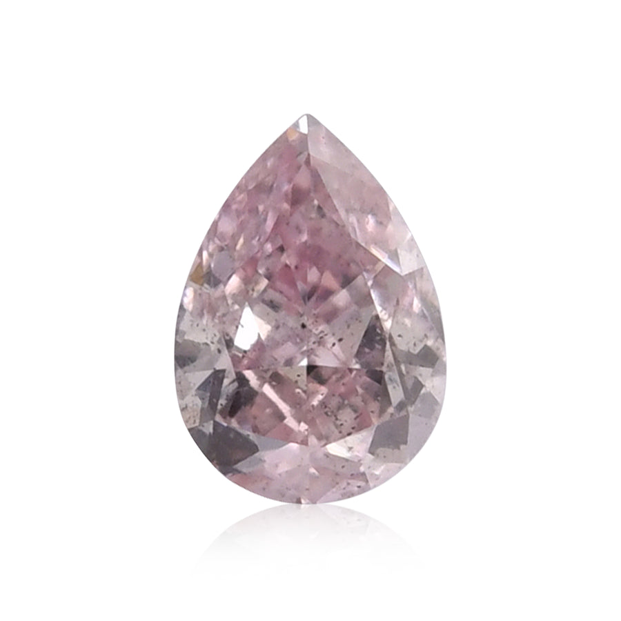 0.17 Carat Fancy Pink Pear Diamond SI2 GIA