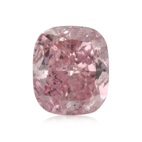 0.50 Carat Fancy Pink Cushion Diamond I1 GIA