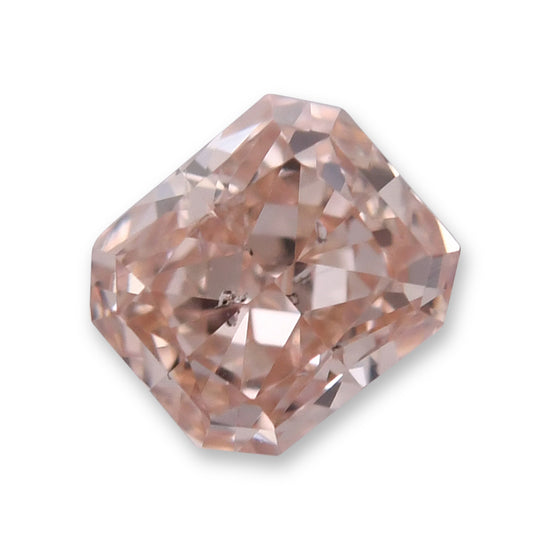0.20 Carat Fancy Brown Pink Radiant Diamond SI2 GIA