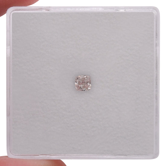 0.15 Carat Light Pink Cushion Diamond SI2 GIA