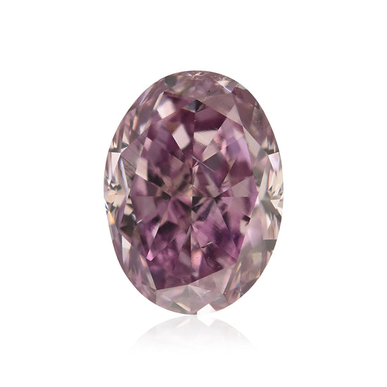 0.54 Carat Fancy Brownish Purple Pink Oval Diamond SI2 GIA