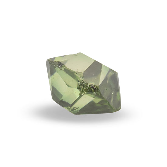 0.22 Carat Fancy Deep Grayish Yellowish Green Cushion Diamond (I3) GIA