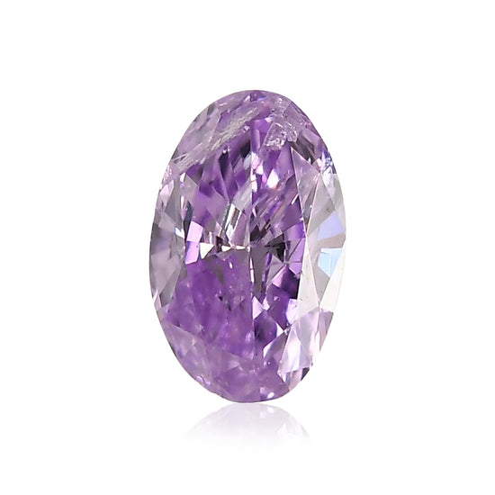 0,13 Karat Fancy Intense Pink Purple Oval-Diamant (I3) GIA