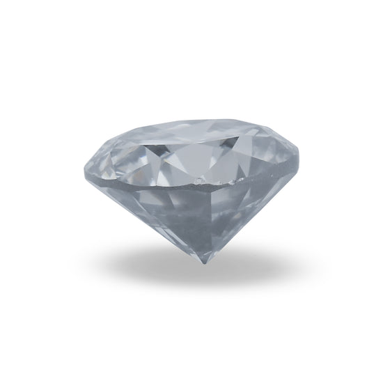 0.34 Carat Fancy Blue Gray Round Brilliant Diamond (I1) GIA