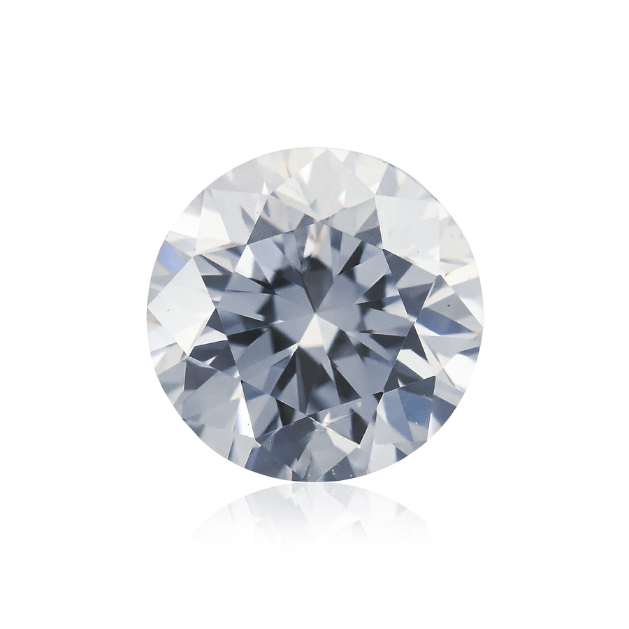 0.23 Carat Fancy Light Gray Blue Round Diamond (SI1) GIA