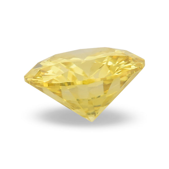 0.25 Carat Fancy Intense Yellow Round Diamond (VS2) GIA