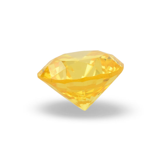 Diamante Brillante Rotondo Giallo Arancio Fantasia Intensa da 0,24 carati (SI1) GIA