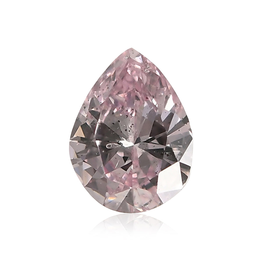 0.17 Karat Fancy Purplish Pink Tropfen-Diamant (I2) GIA