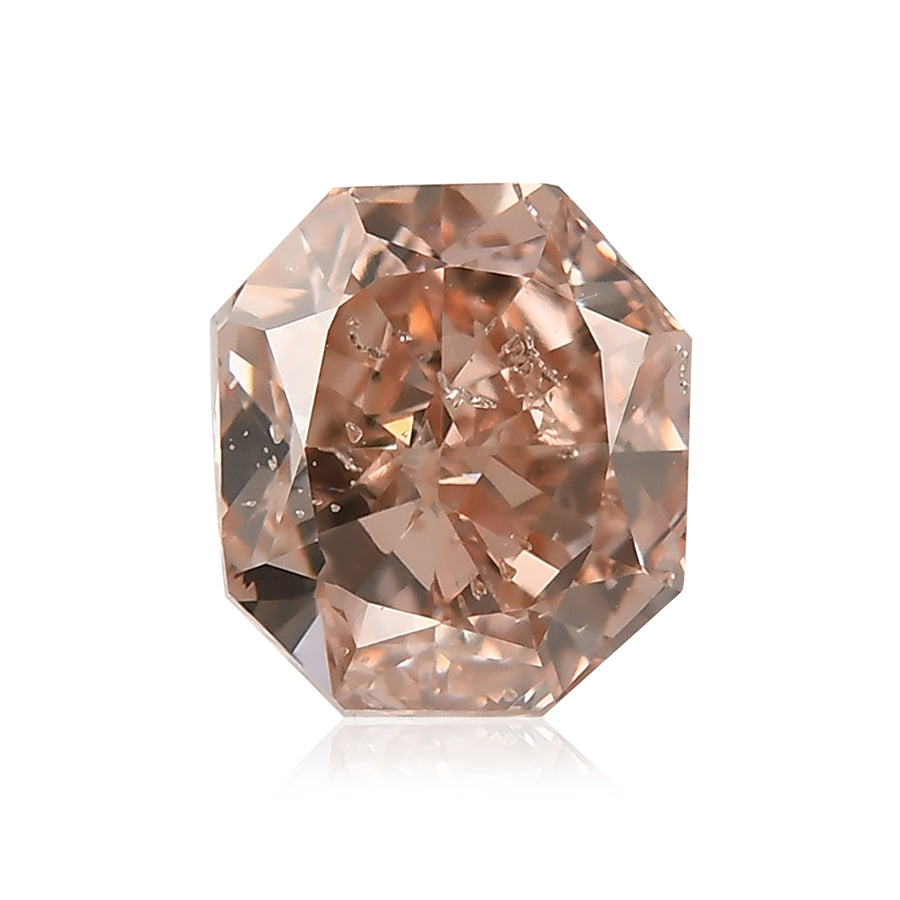 1.05 Carat Fancy Brown Pink Radiant Diamond (SI2) GIA