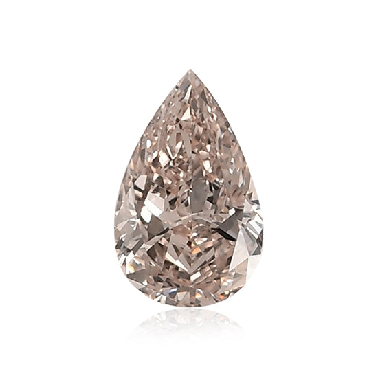 Diamante a pera rosa marrone chiaro 0,27 carati SI1 GIA