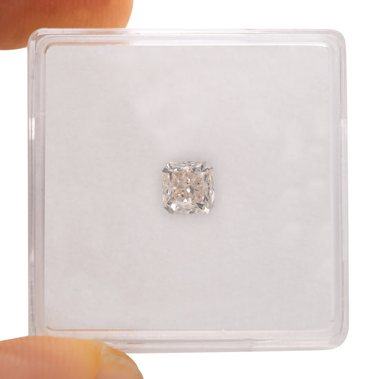 0.70 Carat Fancy Pinkish Brown Radiant Diamond SI2 GIA