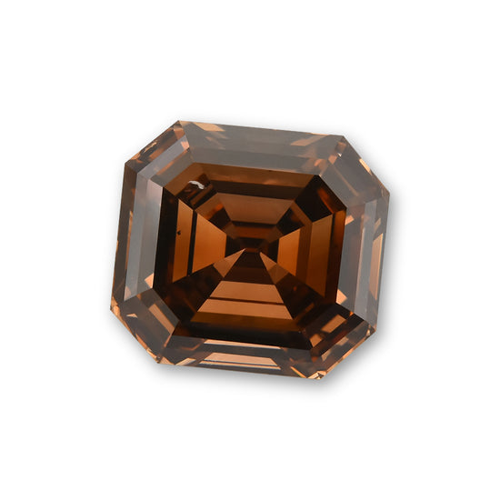 3.04 Carat Fancy Dark Orange Brown Emerald Diamond SI1 GIA