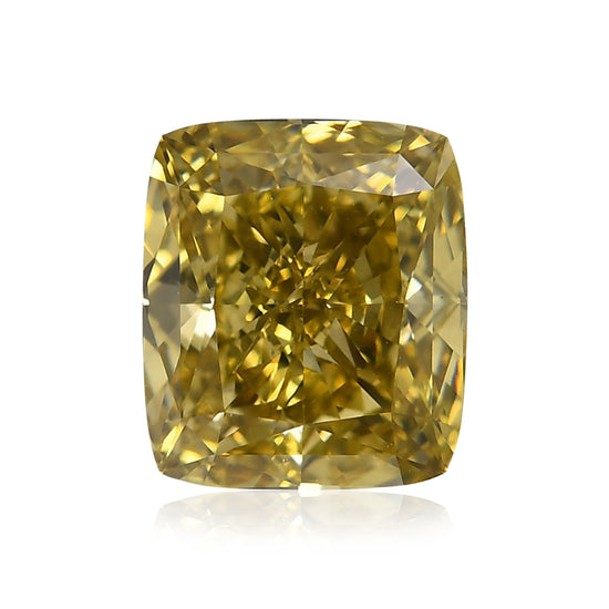 2,51 Karat Fancy Deep Brownish Yellow Kissenschliff Diamant VS2 GIA