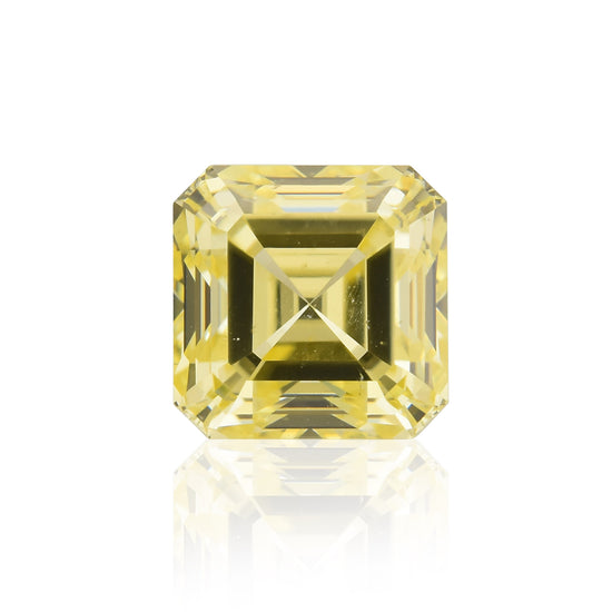 0.73 Carat Fancy Intense Yellow Asscher Diamond SI1 GIA