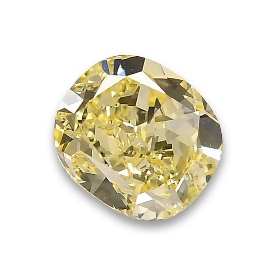 1.21 Carat Fancy Yellow Cushion Diamond VS1 GIA