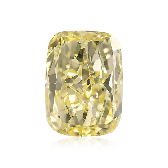1.01 Carat Fancy Light Yellow Cushion Diamond SI2 GIA