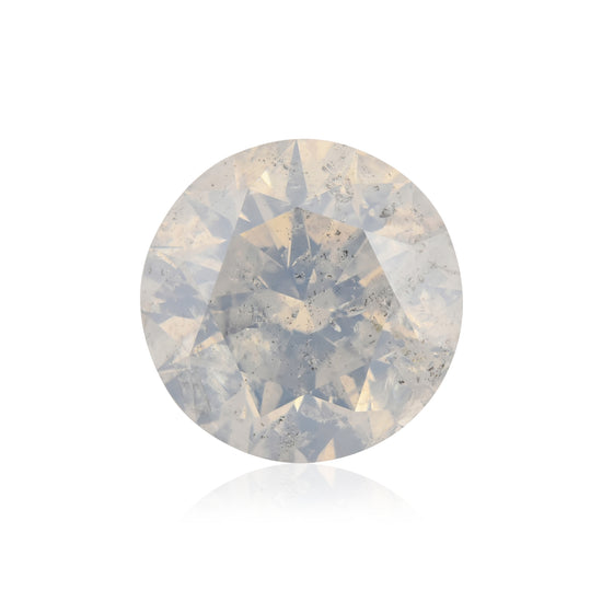 3.16 Carat Fancy White Round Brilliant Diamond  GIA