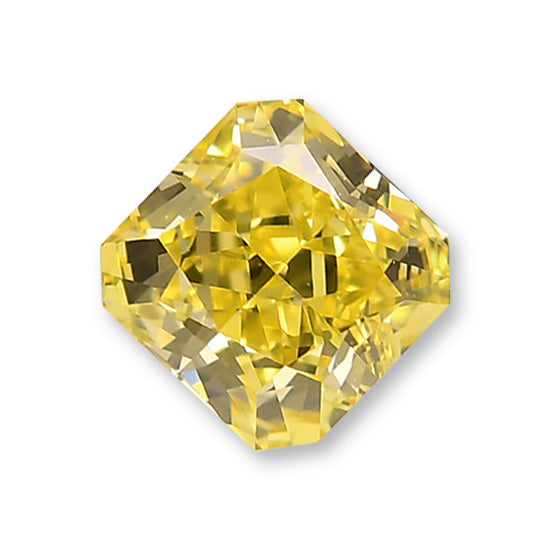 0.51 Carat Fancy Intense Yellow Radiant Diamond VS1 GIA