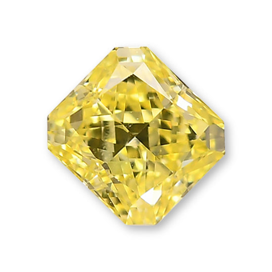 0.50 Carat Fancy Intense Yellow Radiant Diamond VS1 GIA