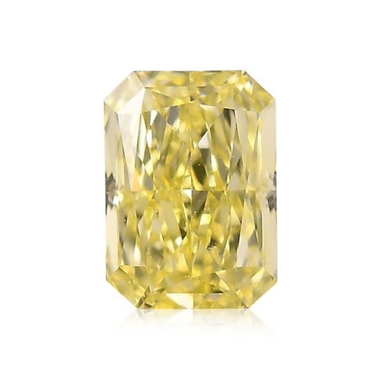Diamante Radiante Giallo Chiaro Fantasia da 0.62 Carati VVS1 GIA