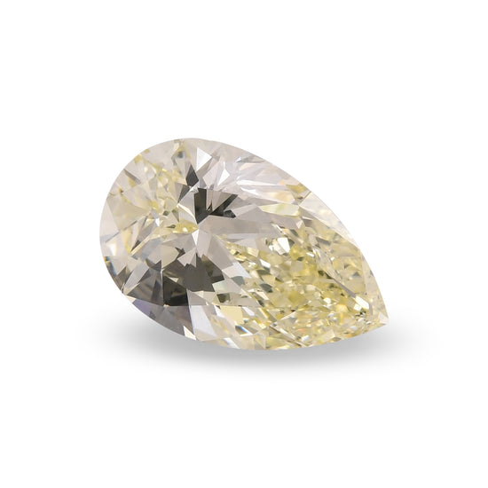 8.02 Carat Fancy Light Yellow Pear Diamond VS2 GIA
