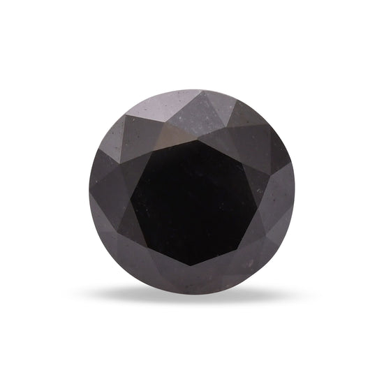 1.72 Carat Fancy Black Round Brilliant Diamond  GIA