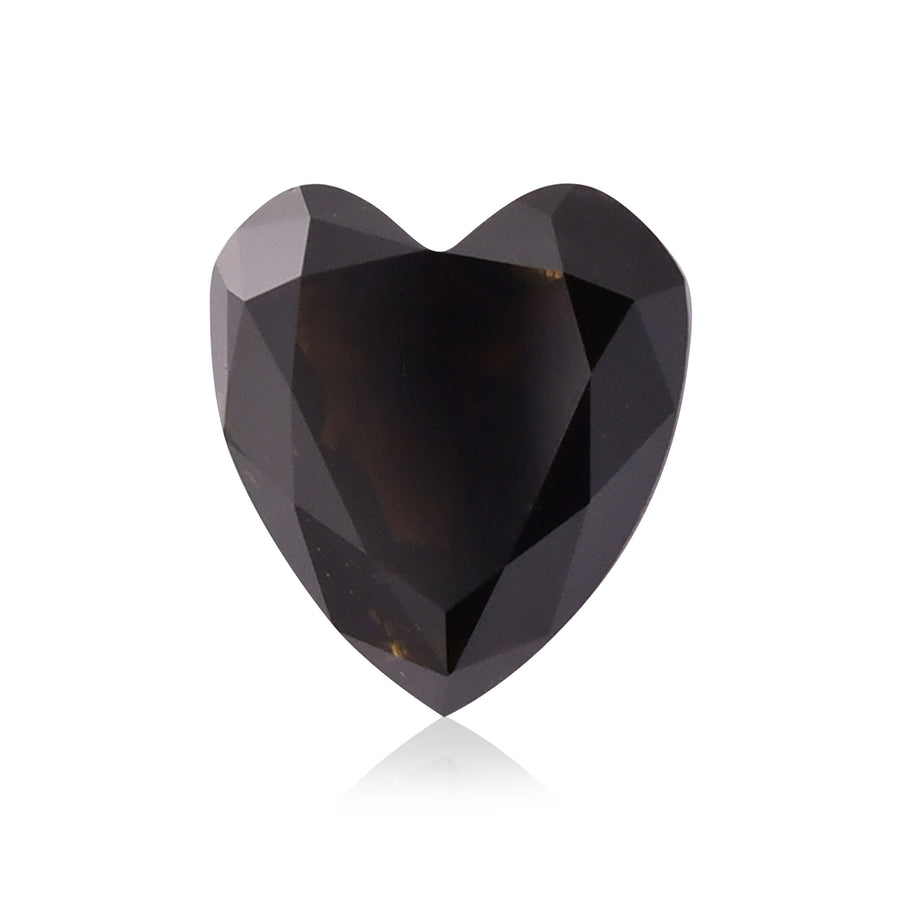 1.32 Carat Fancy Black HEART Diamond  GIA