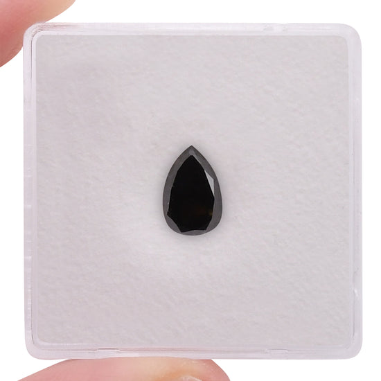 1.06 Carat Fancy Black Pear Diamond  GIA