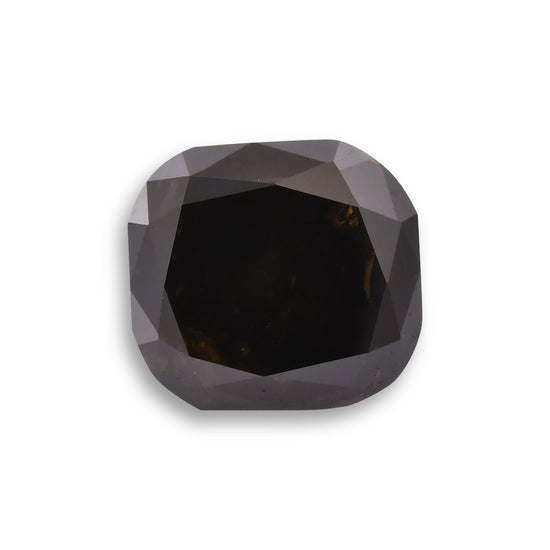 Diamante Cushion Fancy Dark Brown da 1,40 carati GIA