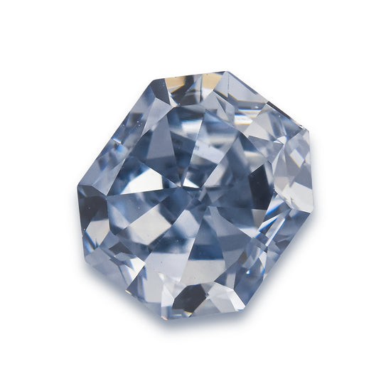 0.76 Carat Fancy Intense Blue Radiant Diamond VS1 GIA