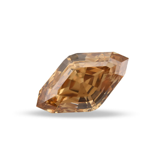 10.05 Carat Fancy Deep Brown Yellow Lozenge Diamond VS1 GIA