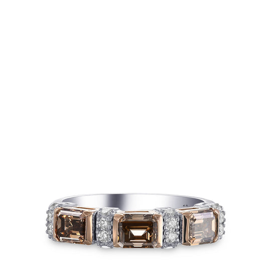 Fancy Brown Diamond Band Ring
