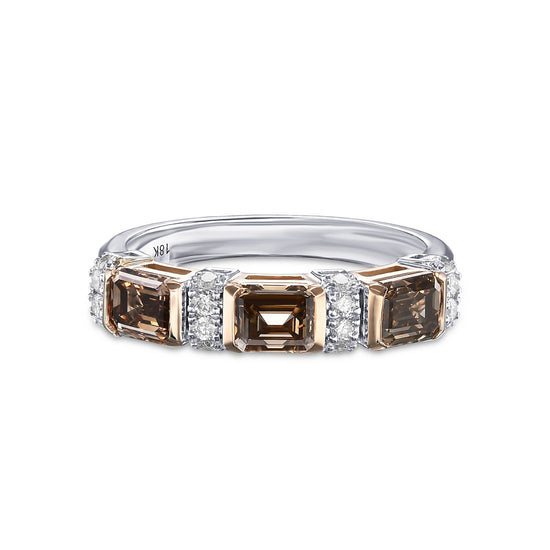 Brauner Fancy Diamant Bandring