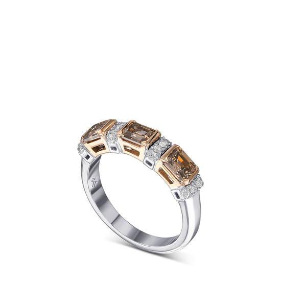 Fancy Brown Diamond Band Ring