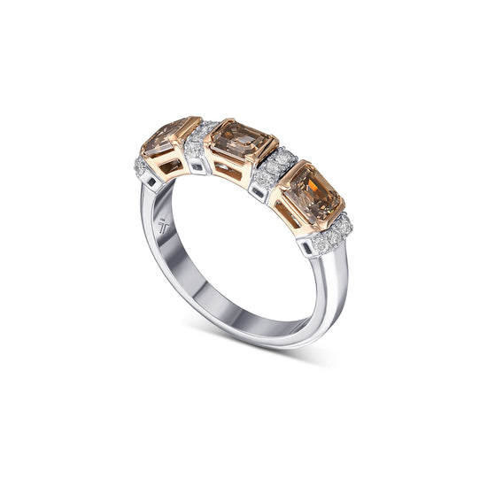 Fancy Brown Diamond Band Ring